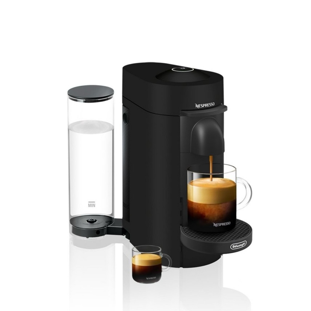 Nespresso Vertuo Plus Black Espresso Machine with Nespresso Pod Drawer Organizer